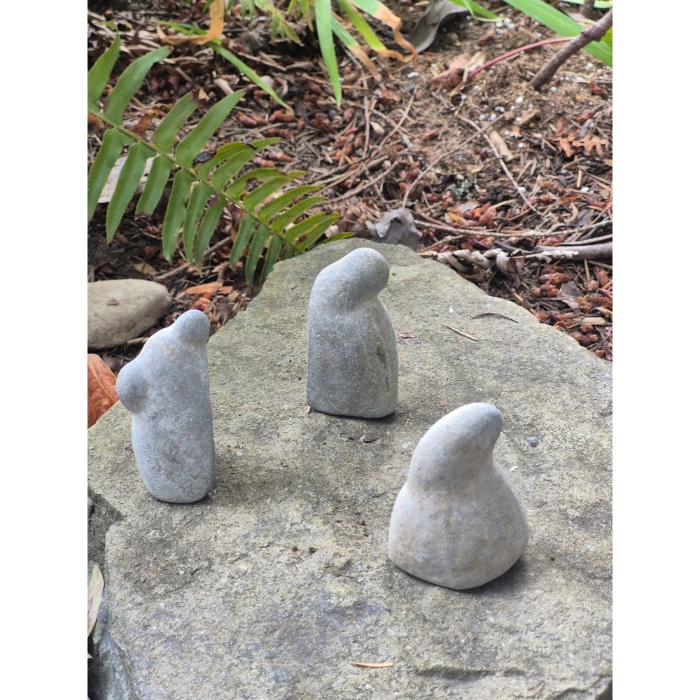 Fox Island WA Natural Fairy Goddess Stones | Set of 3 Wave‑Crafted PNW Talismans